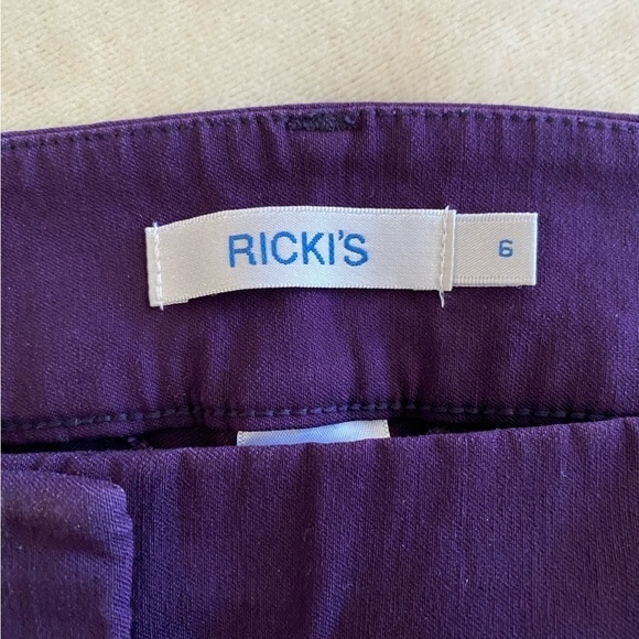Ricki's Dark Purple Skinny Cropped Pants Size 6 - Picture 5 of 13